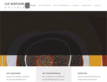 Tablet Screenshot of galerielucberthier.com